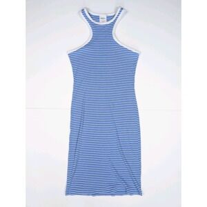 Sports Illustrated Athletic Racer Blue Stripes Tank Dress‎ Women's Size Small